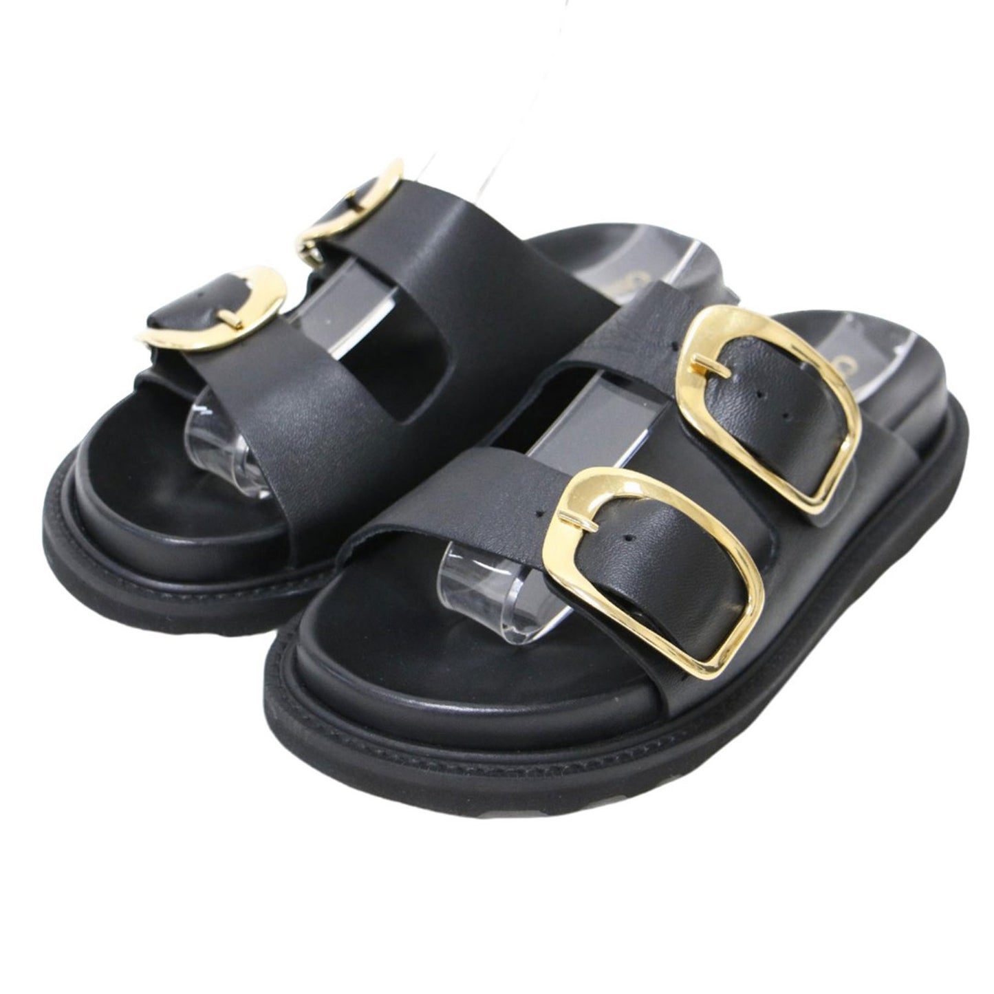 ビッグ ダブルバックル サンダル / BIG DOUBLE BUCKLE SANDALS レザー 本革