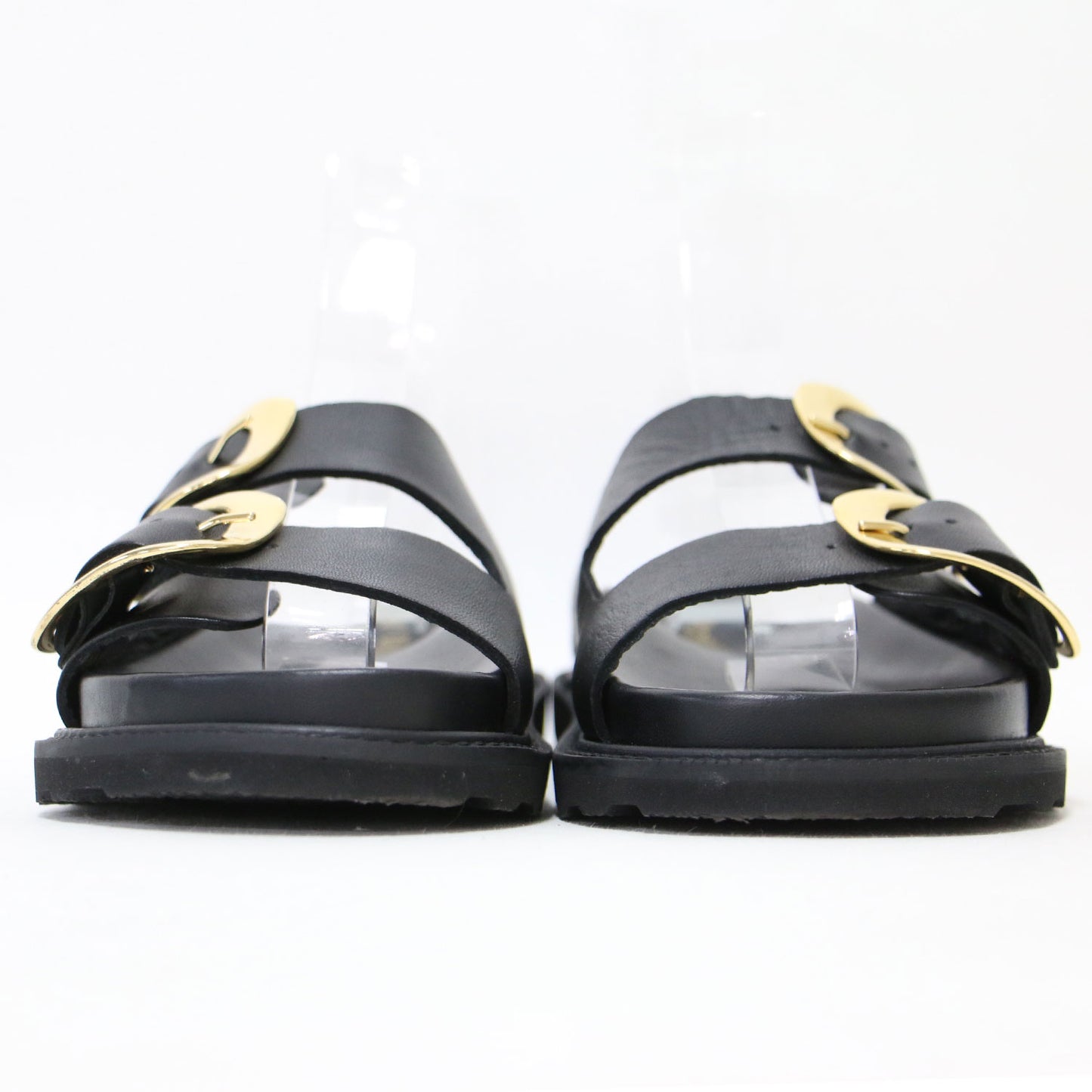 ビッグ ダブルバックル サンダル / BIG DOUBLE BUCKLE SANDALS レザー 本革