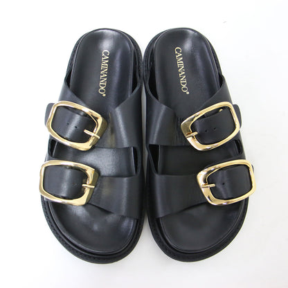 ビッグ ダブルバックル サンダル / BIG DOUBLE BUCKLE SANDALS レザー 本革