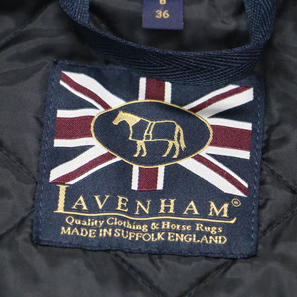 ノーカラー キルティング ジャケット / ショート丈 長袖 クルーネック 中わた