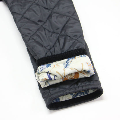 BRUNDON リバティ フード付き キルティングコート / LIBERTY 長袖 ロング丈 Aライン 撥水加工 50周年記念限定