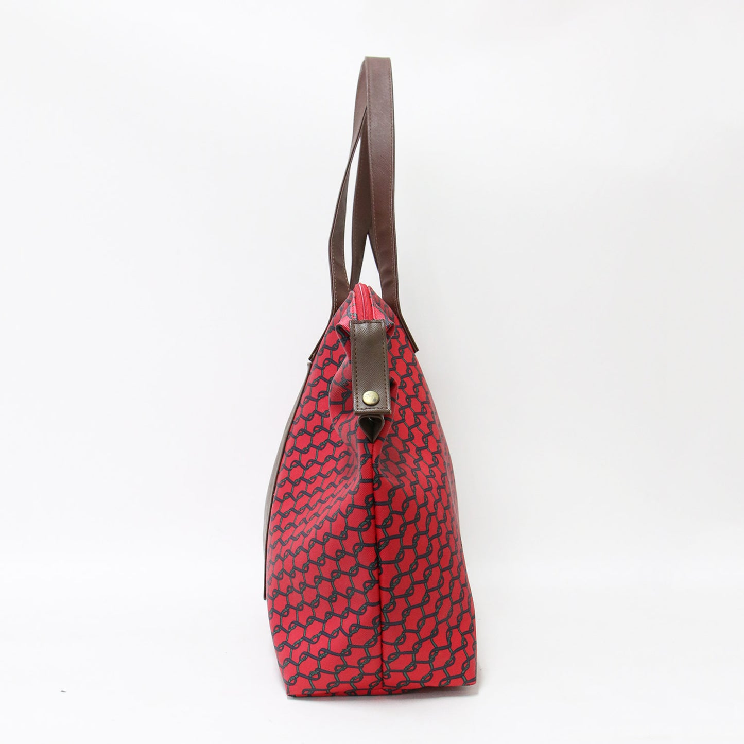 総柄 レザー トート ハンドバッグ / トラベルバッグ 肩掛け アメリカ製