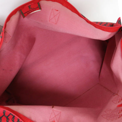 総柄 レザー トート ハンドバッグ / トラベルバッグ 肩掛け アメリカ製