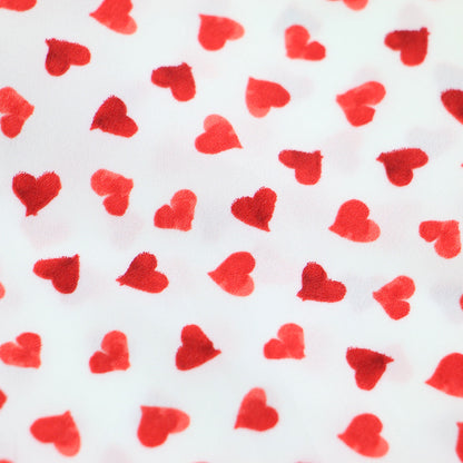 ボトルネック ハート柄 ブラウス / プルオーバー 長袖 タック ウォッシャブル