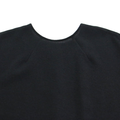 22春夏 麻調 2WAY フレア ブラウス / ジャケット クールネック 半袖 フリル