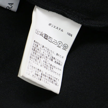 22春夏 麻調 2WAY フレア ブラウス / ジャケット クールネック 半袖 フリル