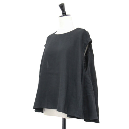 フレンチスリーブ リネン フレア ブラウス / french sleeve flare blouse ノースリーブ ワイド Aライン