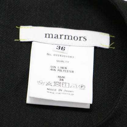 フレンチスリーブ リネン フレア ブラウス / french sleeve flare blouse ノースリーブ ワイド Aライン