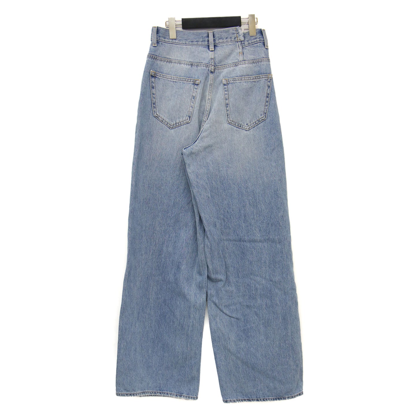 24春夏 クロスウエスト ワイド ストレート デニム パンツ / CROSS WAIST WIDE STRAIGHT コットン