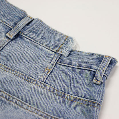 24春夏 クロスウエスト ワイド ストレート デニム パンツ / CROSS WAIST WIDE STRAIGHT コットン