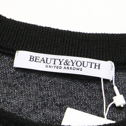 24秋冬 ナイロン ブライトシアー クルーネック ニット / プルオーバー 長袖 ワイド