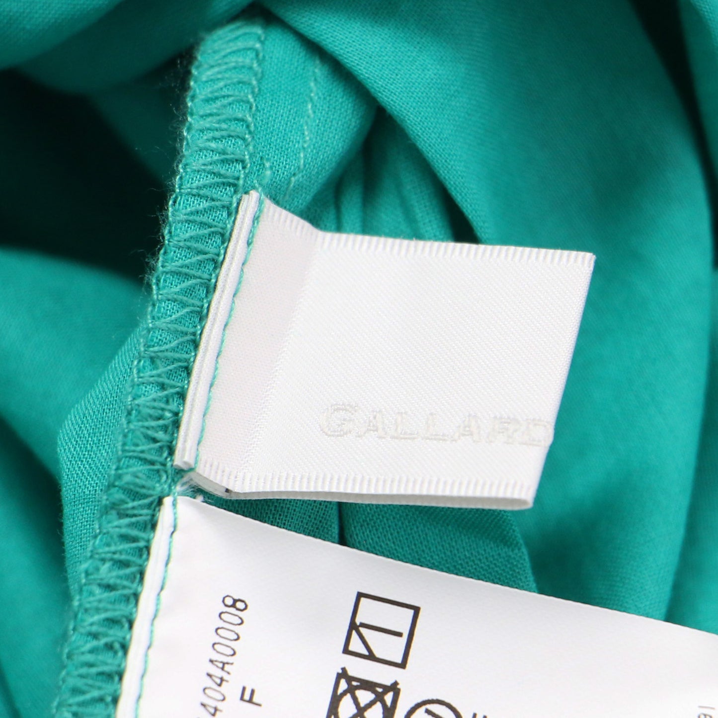 21春夏 コットン スキッパー チュニック / ブラウス 長袖 ボリュームスリーブ シャーリング スリット