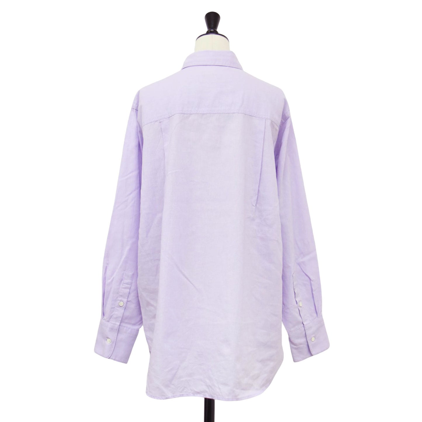 24春夏 綿 麻 レギュラー シャツ / 長袖 オーバーサイズ コットン リネン