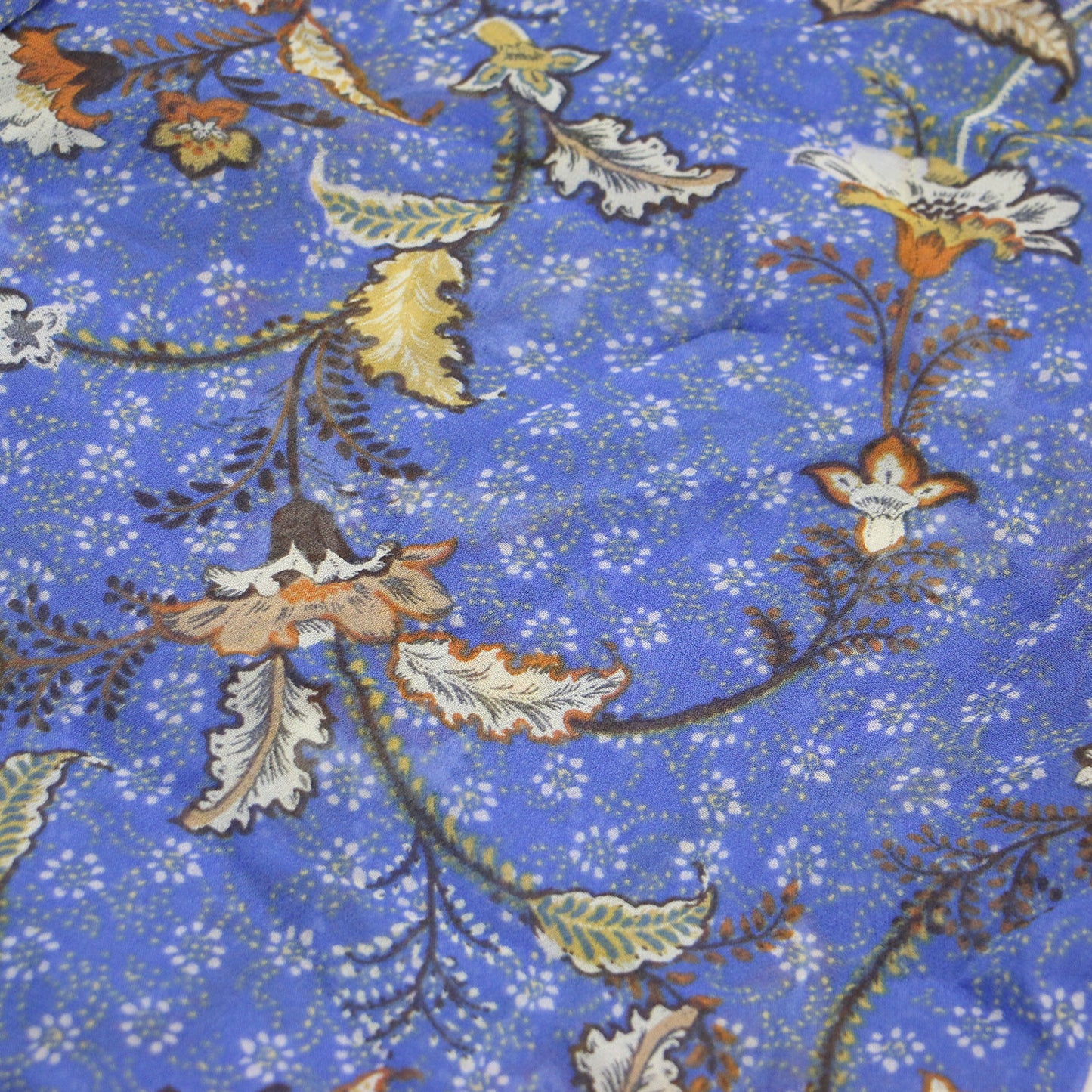 Vネック シアー 花柄 ブラウス / プルオーバー 長袖 ラグランスリーブ スリット