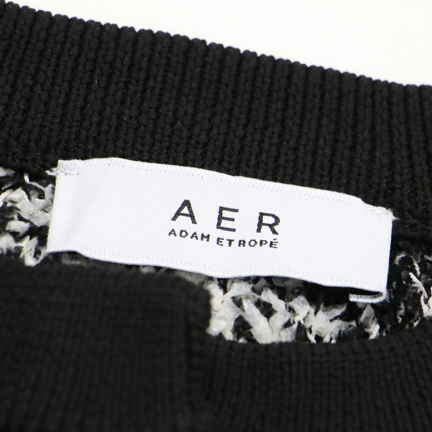 24春夏 ミックスツイード ニット カーディガン / プルオーバー 長袖 ショート丈 テープヤーン素材