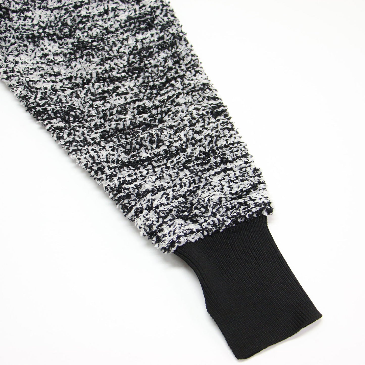 24春夏 ミックスツイード ニット カーディガン / プルオーバー 長袖 ショート丈 テープヤーン素材