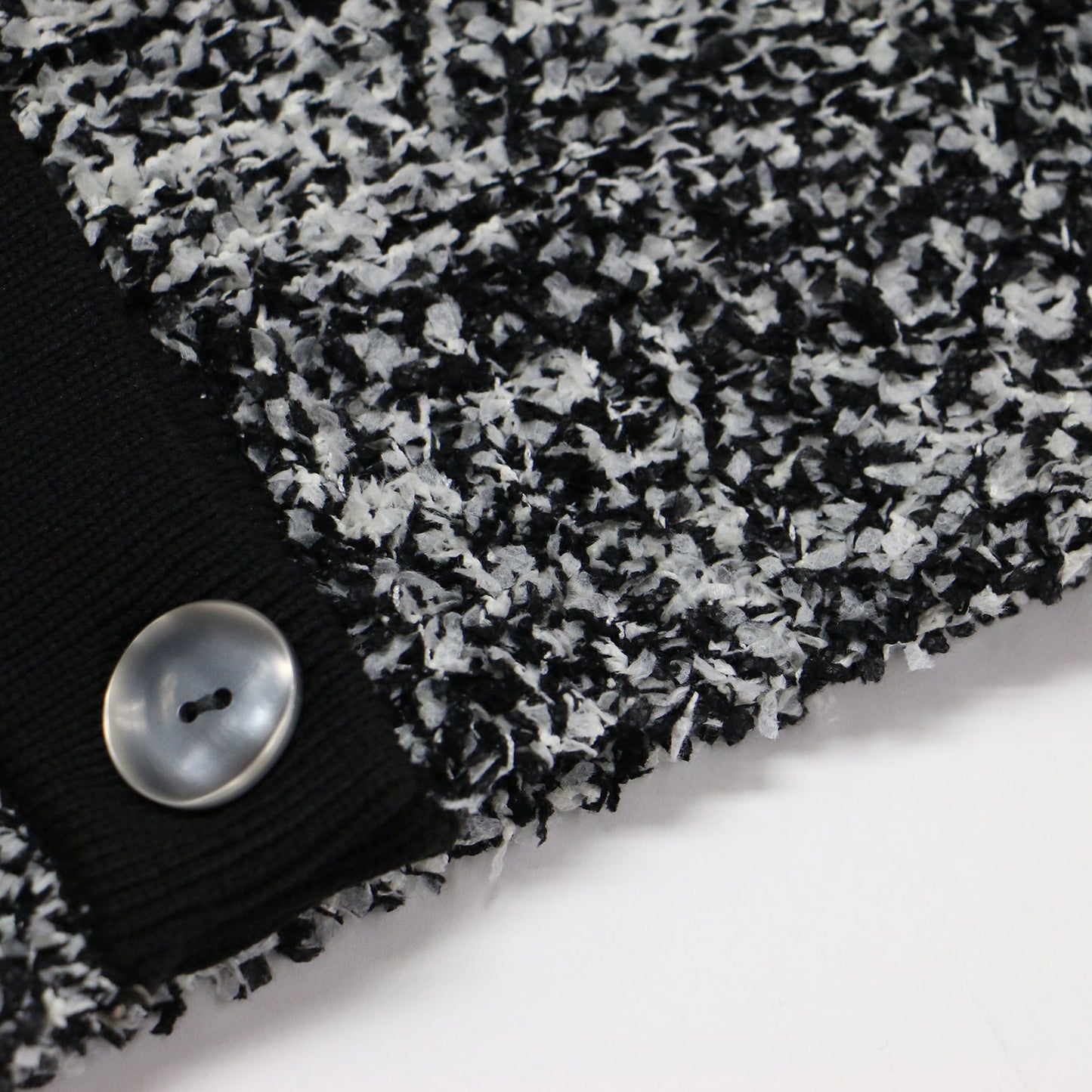 24春夏 ミックスツイード ニット カーディガン / プルオーバー 長袖 ショート丈 テープヤーン素材