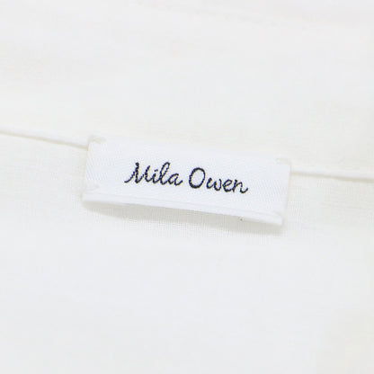 25春夏 シアー フリル ドロスト ショート シャツ / ブラウス 長袖 コットン ウォッシャブル