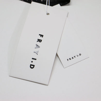 23秋冬 カシュクール ボウタイ ブラウス / Vネック 長袖 リボン ペプラム 総柄