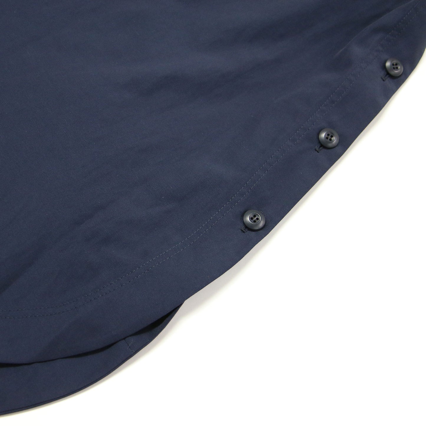 22春夏 ビッグカラー ワイド ミリタリー コート / ポンチョ 長袖 ミディ丈 ドロップショルダー ラウンドヘム