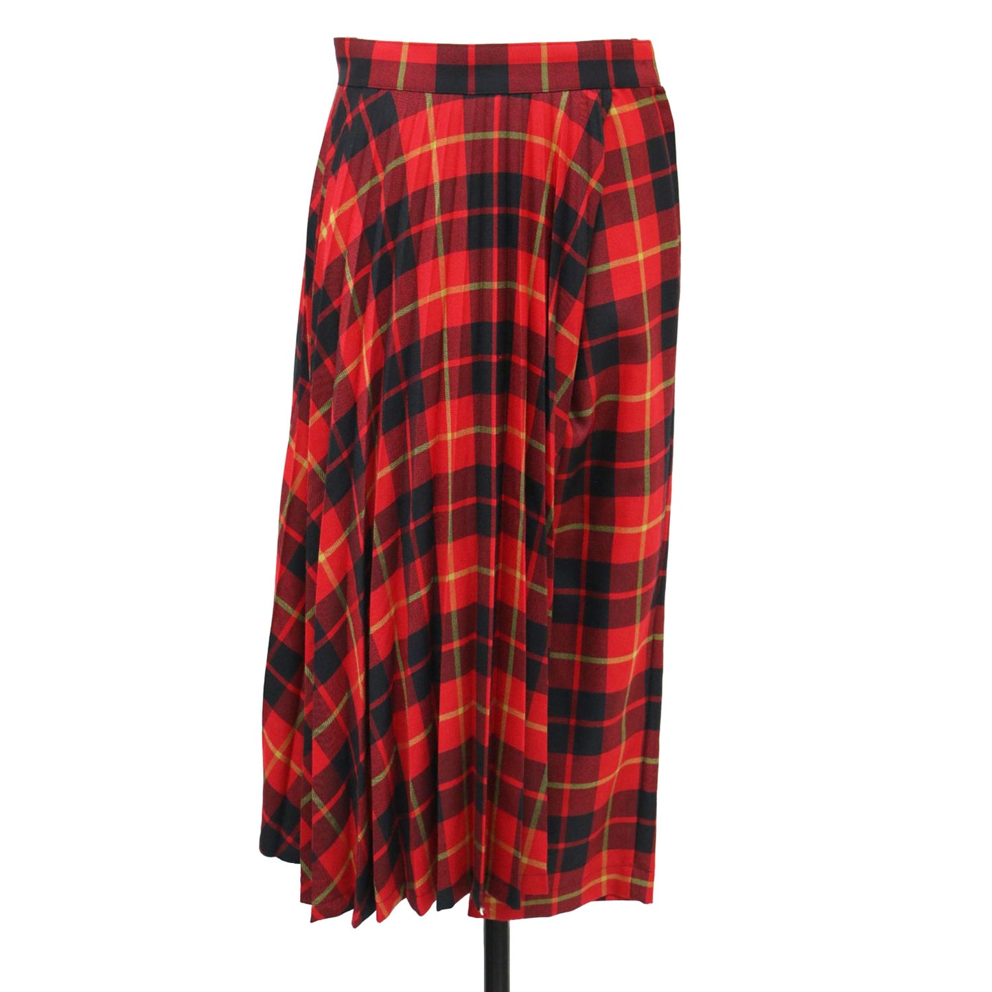 チェック柄 プリーツ スカート パンツ / JT-P045 キュロット ミディ丈