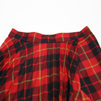 チェック柄 プリーツ スカート パンツ / JT-P045 キュロット ミディ丈