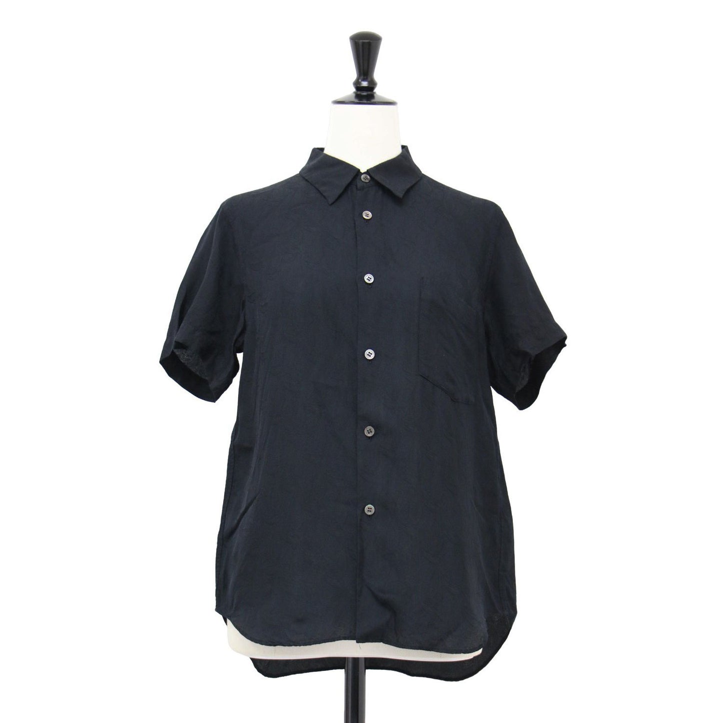 ペイズリー柄 ポケット付き ショートスリーブ シャツ / ブラウス 半袖