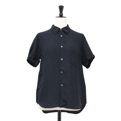 ペイズリー柄 ポケット付き ショートスリーブ シャツ / ブラウス 半袖