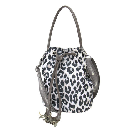 × MAISON DE REEFUR 別注 レオパード ポシェット / 巾着 ハンドバッグ ショルダー 2WAY