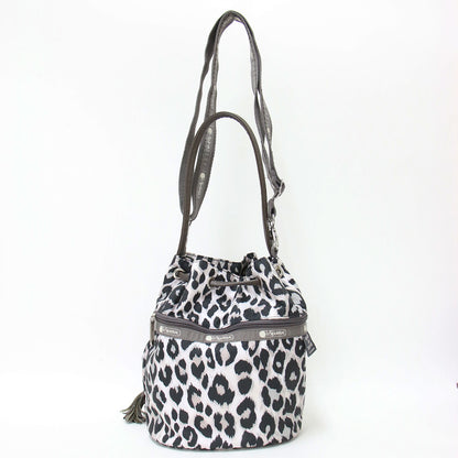 × MAISON DE REEFUR 別注 レオパード ポシェット / 巾着 ハンドバッグ ショルダー 2WAY