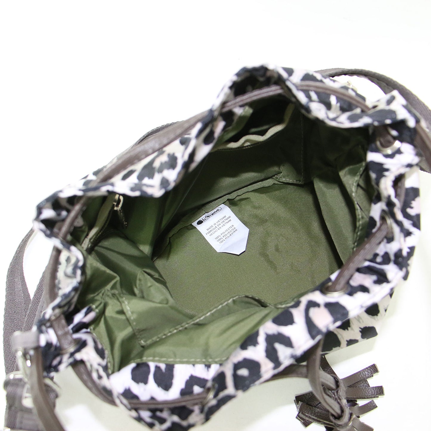 × MAISON DE REEFUR 別注 レオパード ポシェット / 巾着 ハンドバッグ ショルダー 2WAY