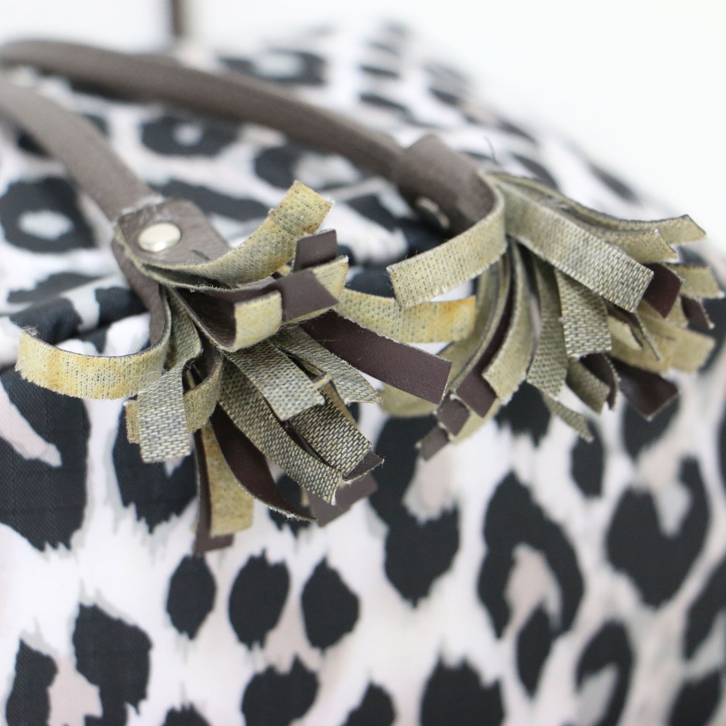 × MAISON DE REEFUR 別注 レオパード ポシェット / 巾着 ハンドバッグ ショルダー 2WAY