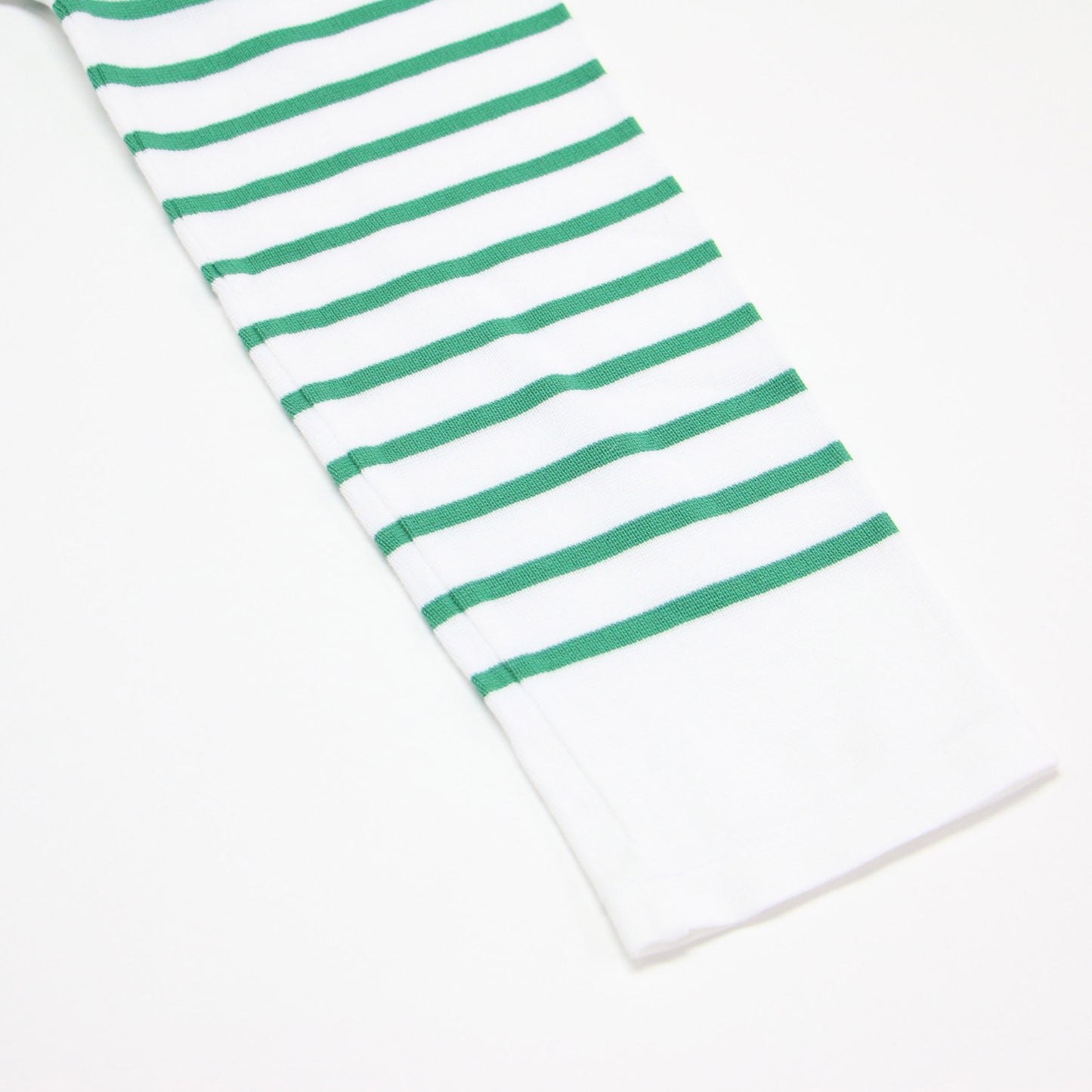 22春夏 コットン ボーダー ボートネック プルオーバー / カットソー 長袖 ロングスリーブ スリット