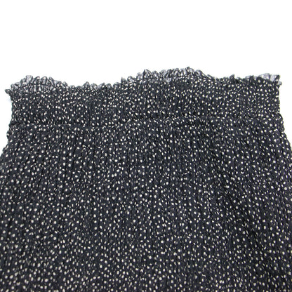 21春夏 ドット シャーリング ロング スカート / フレア シアー タック ウエストゴム