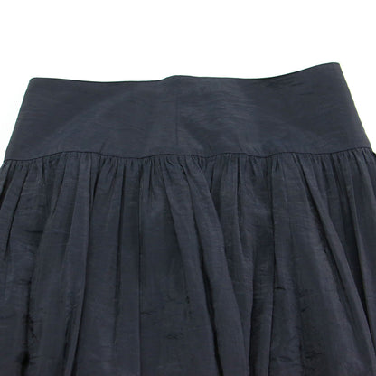 シャンブレー カッセン ギャザー スカート / ロング丈 フレア Aライン