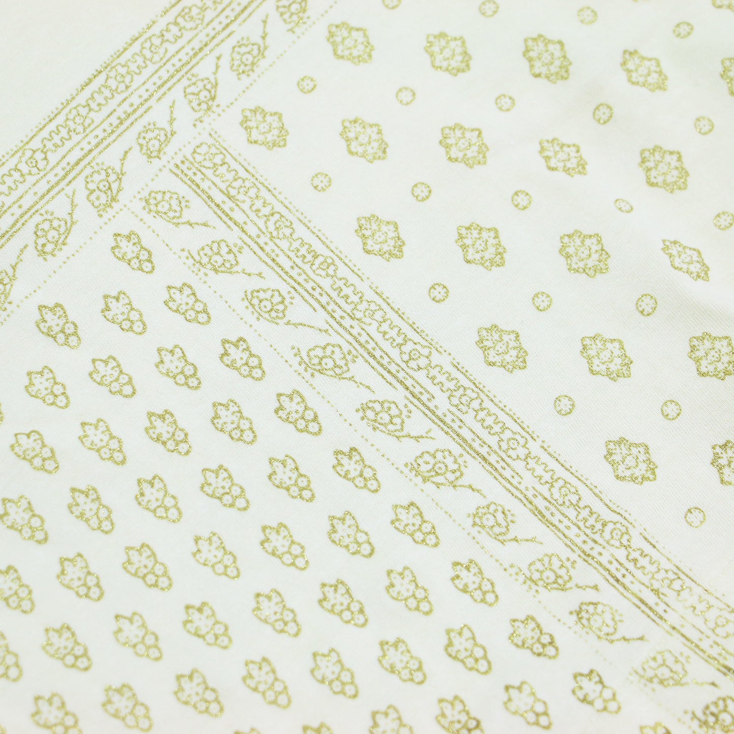 コットン プリント フレンチスリーブ プルオーバー / カットソー ノースリーブ クルーネック ジャージー素材