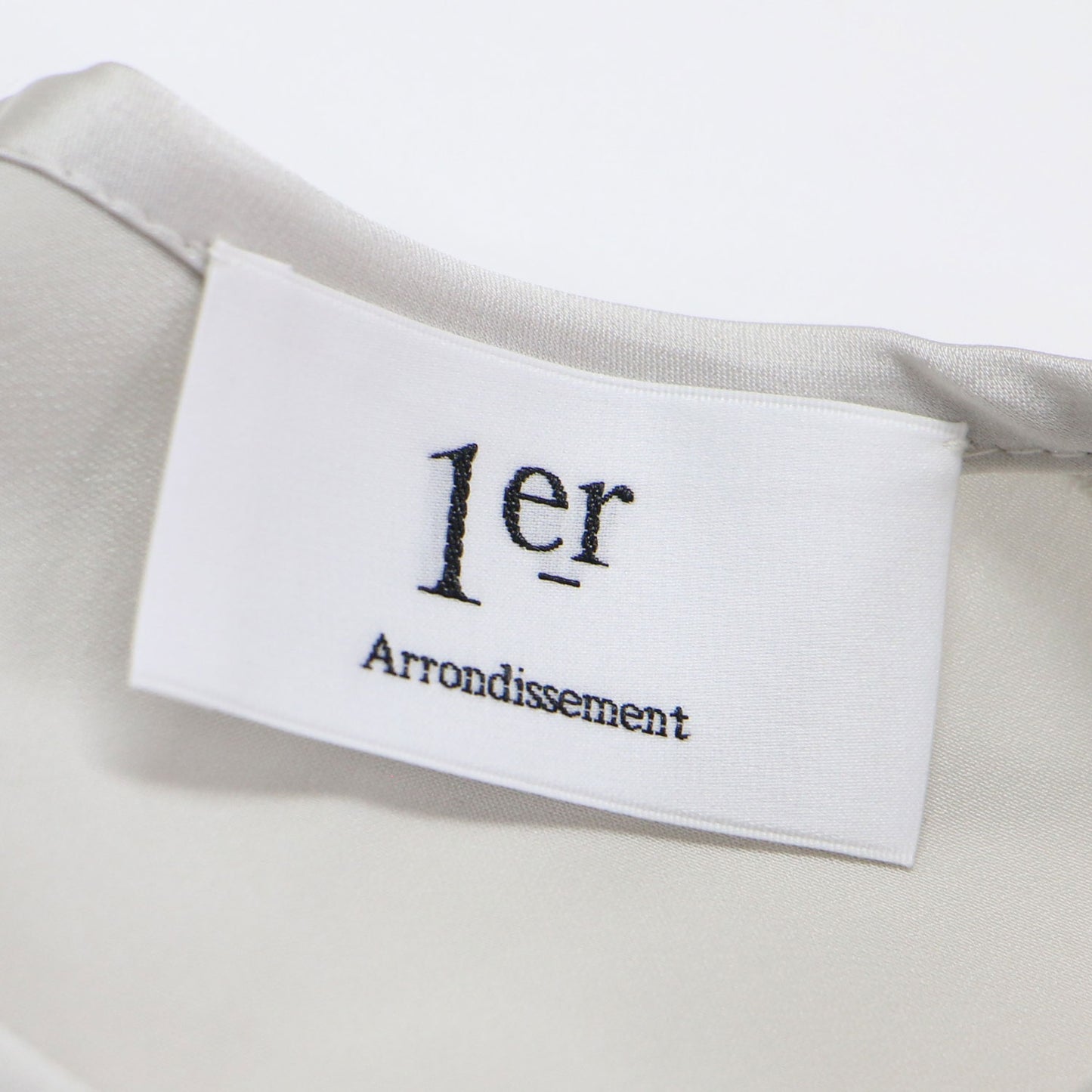 24秋冬 サテン クルーネック タンクトップ / ブラウス ノースリーブ スリット