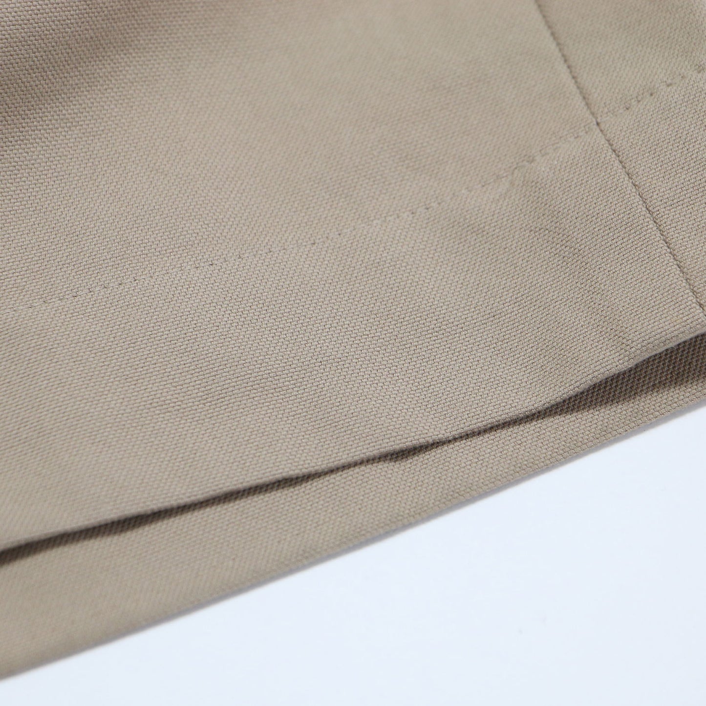 ドライコットン ワイド パンツ / ハイウエスト ストレート オックス素材