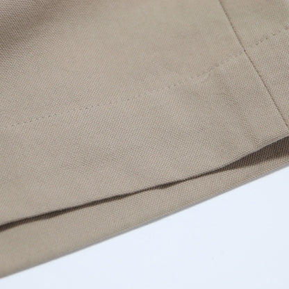 ドライコットン ワイド パンツ / ハイウエスト ストレート オックス素材