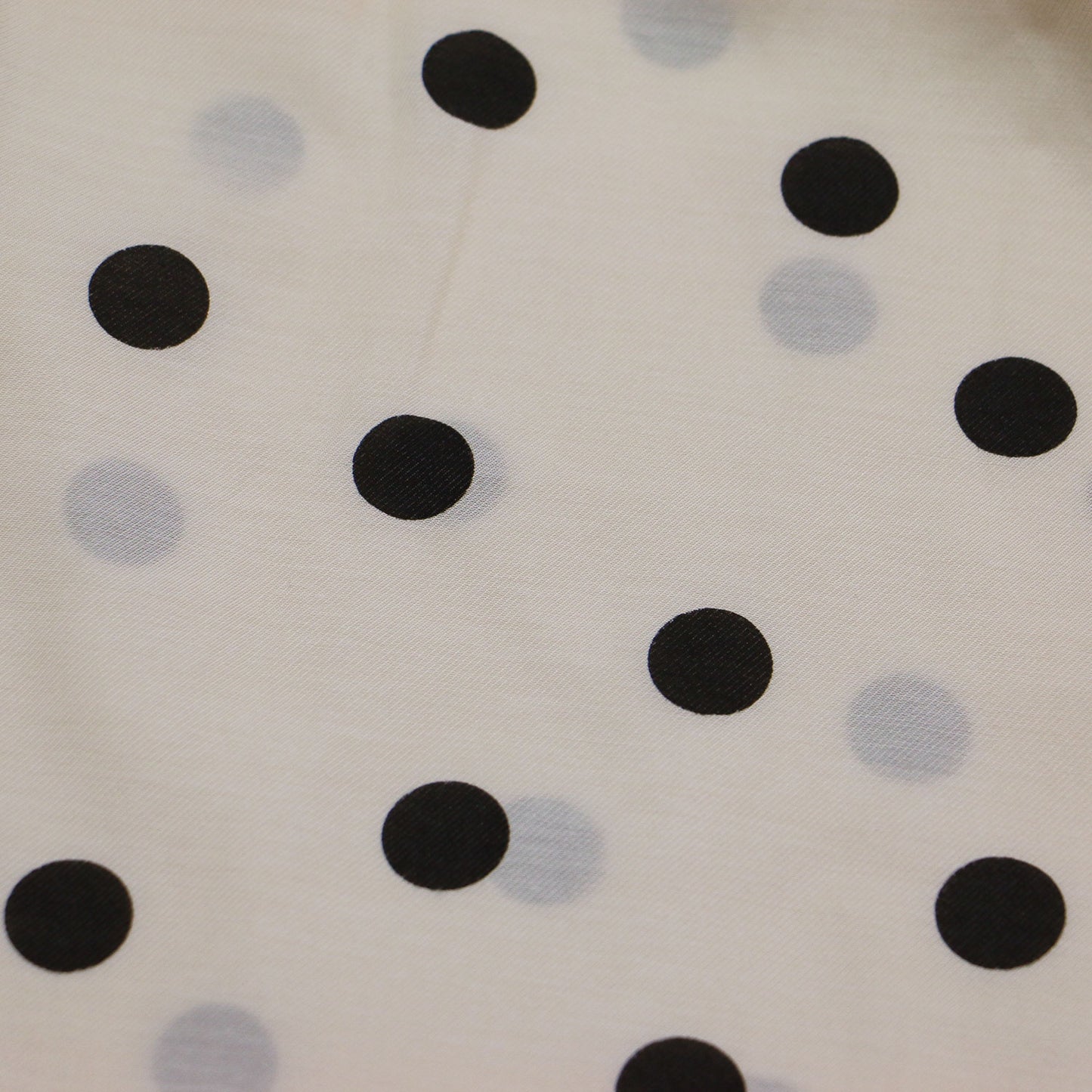 23春夏 ドット プリント パフスリーブ ブラウス / プルオーバー 半袖 ５分袖 バルーンスリーブ タック リボン 2WAY