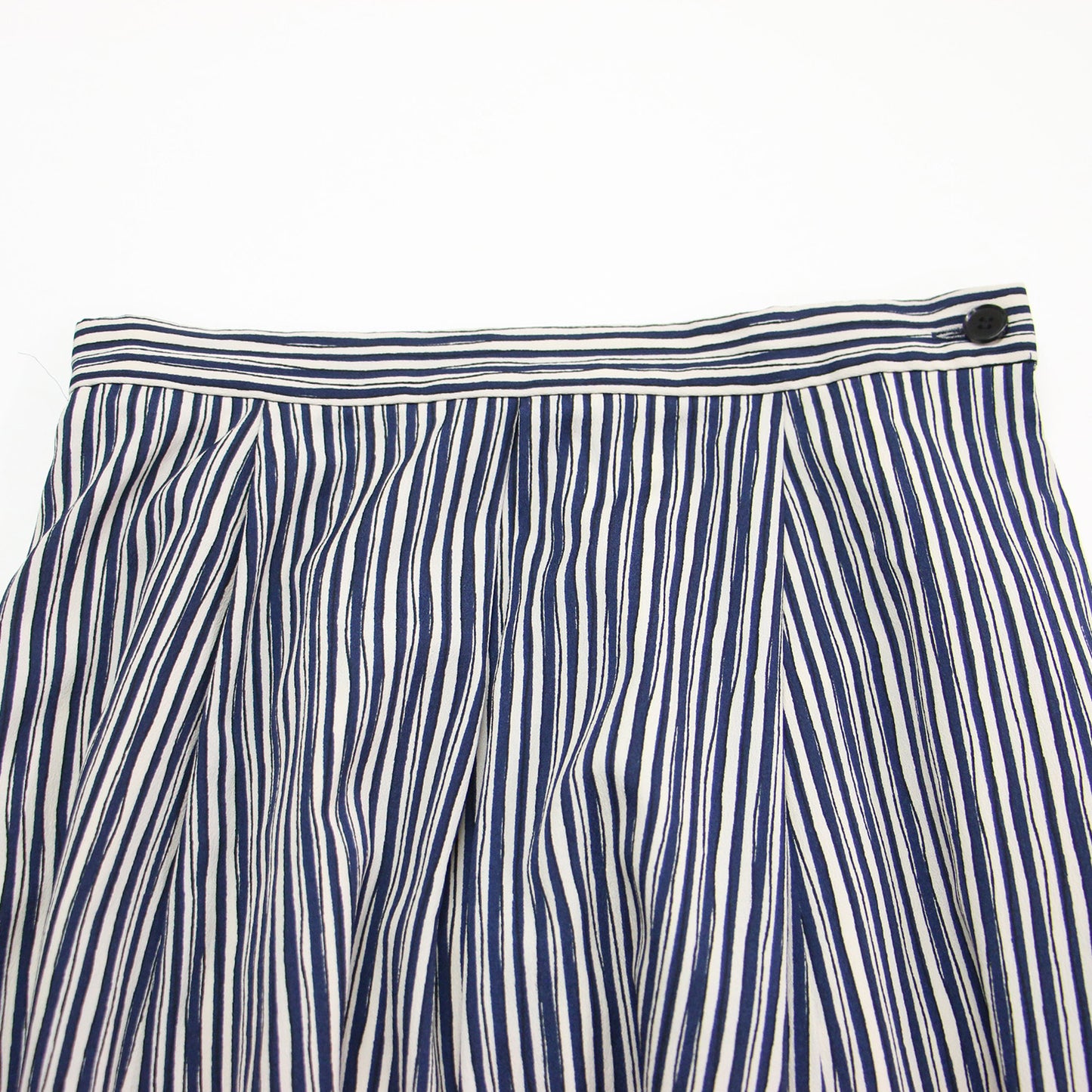 21秋冬 arrive 5e ストライプ プリント スカート / ロング丈 フレア 総柄 タック Aライン