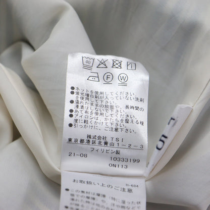 21秋冬 arrive 5e ストライプ プリント スカート / ロング丈 フレア 総柄 タック Aライン