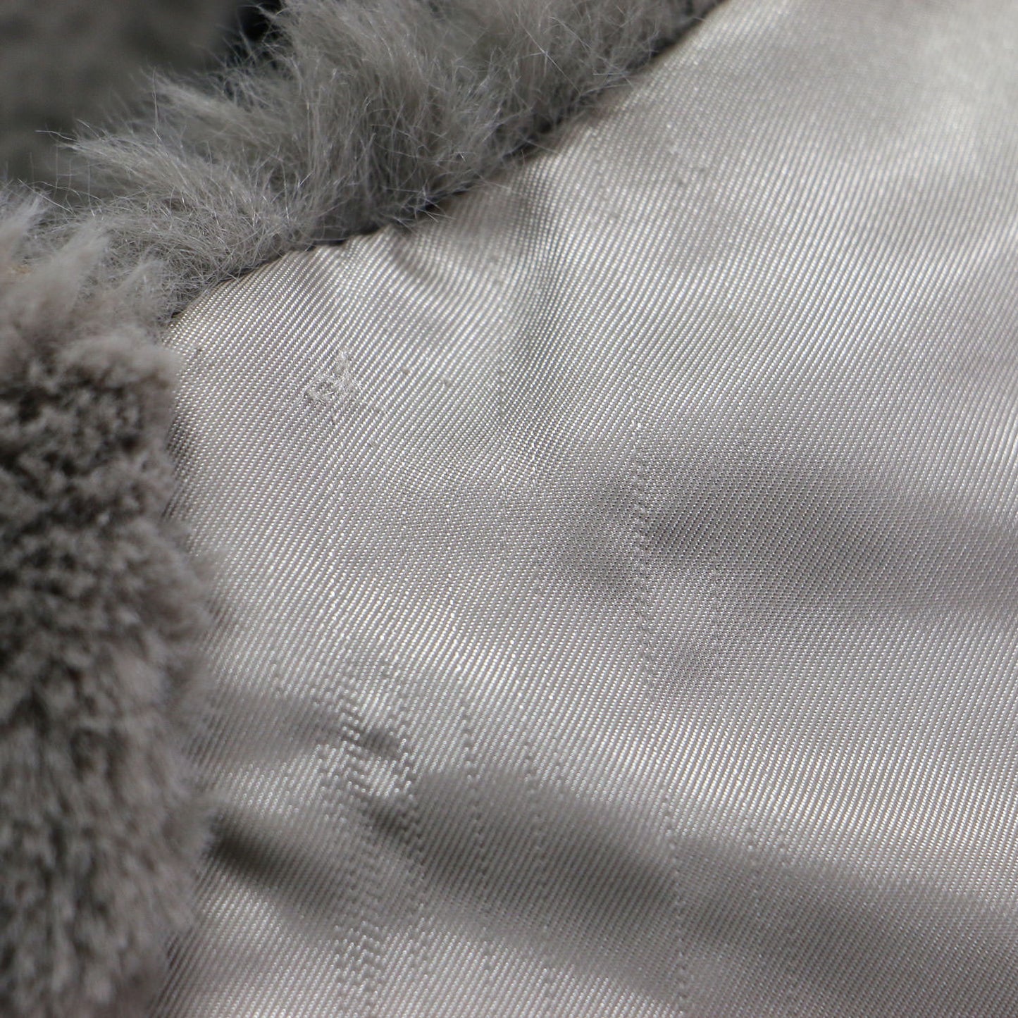 21秋冬 フード付き エコファー ロング ベスト / ジレ チュニック丈 切替 スリット