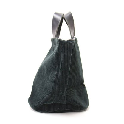 20秋冬 コーデュロイ バケットバッグ / ハンドバッグ トート レザー