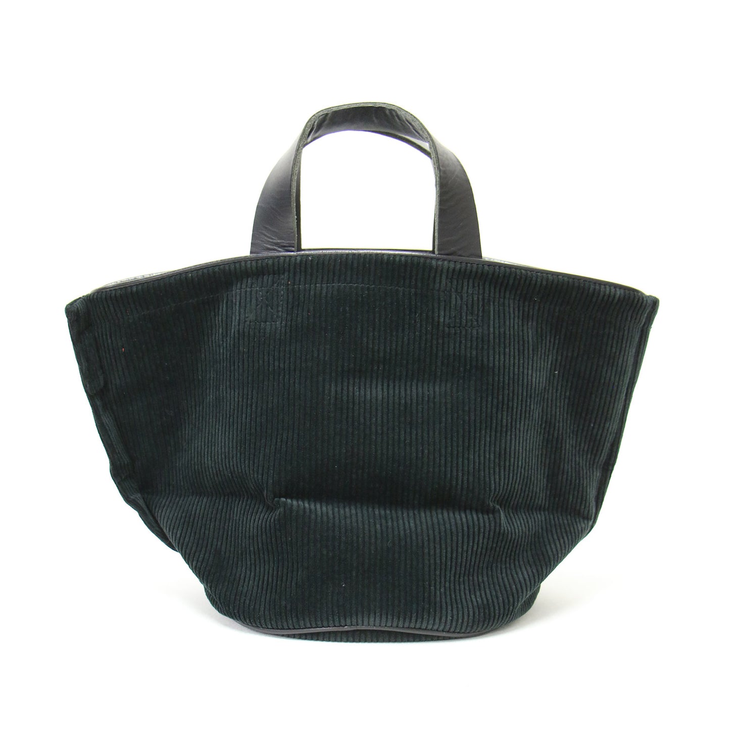 20秋冬 コーデュロイ バケットバッグ / ハンドバッグ トート レザー