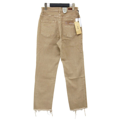 ハイウエスト スリム デニム パンツ / High Waist ANNETTE スキニー ストレート カットオフ