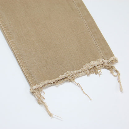 ハイウエスト スリム デニム パンツ / High Waist ANNETTE スキニー ストレート カットオフ