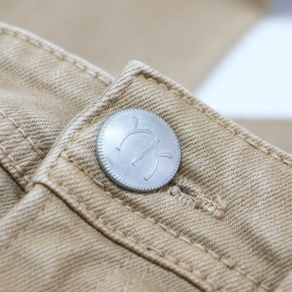 ハイウエスト スリム デニム パンツ / High Waist ANNETTE スキニー ストレート カットオフ