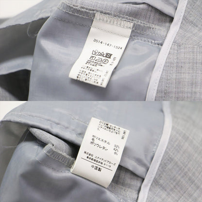 ノーラペル ジャケット パンツ スーツ / セットアップ 長袖 ノーカラー テーパード センタープレス ウール