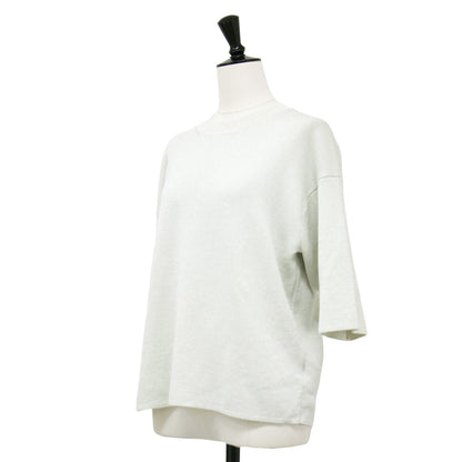 25春夏 ラメ 半袖 ニット / Lurex Knit Ramiele Sweater セーター クルーネック スムース編み ウォッシャブル